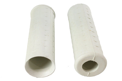 Replica White Waffle Style Grip Set with Plug Hole