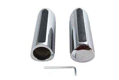 Chrome Delta Style Grip Set