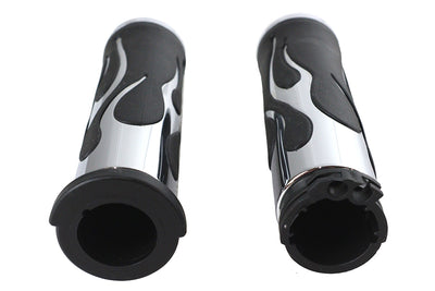 Hot Rod Flame Style Grip Set