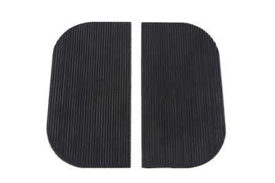 Mini Footboard Mat Set Black Rubber