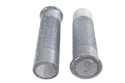 Silver Metal Flake Grip Set