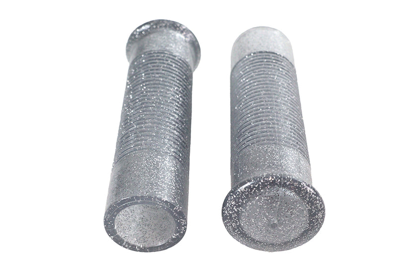 Silver Metal Flake Grip Set