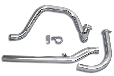 Dual Crossover Chrome Exhaust System - 735E