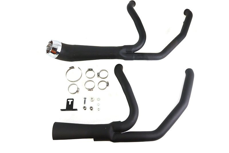 Cyclone 1-3/4 inch 2 into 1 Exhaust Header Set Black