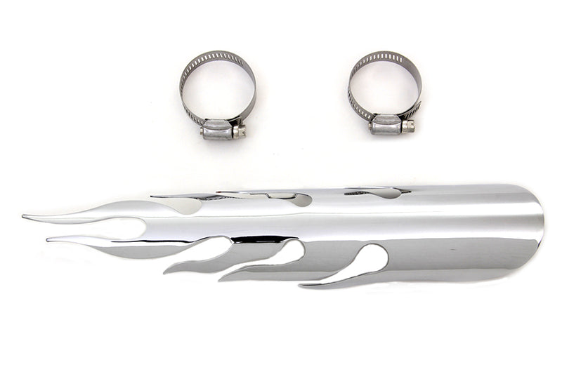 Chrome Flame Heat Shield