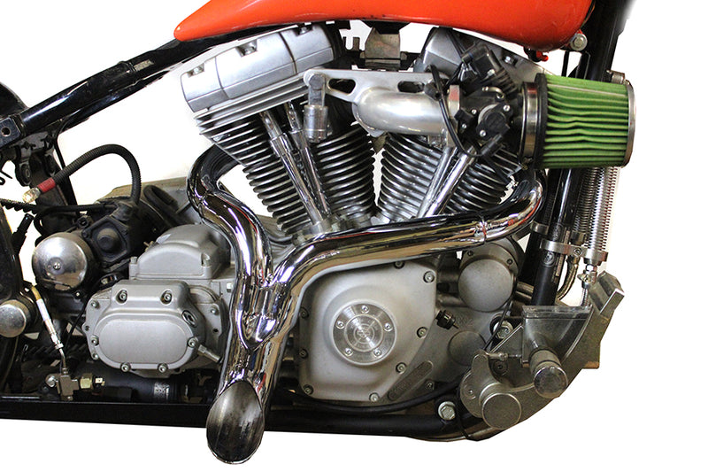 Wyatt Gatling  inchY inch Exhaust Pipe Header Chrome