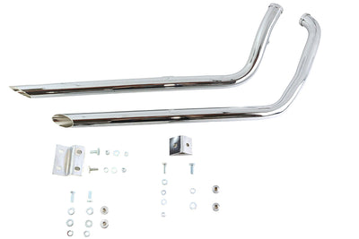 40 inch Shotgun Exhaust Drag Pipe Set Slash Cut Style