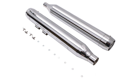 Wyatt Gatling Muffler Set Chrome with Chrome Rocket Booster