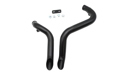 Big Growl Exhaust Drag Pipe Short Shots Black