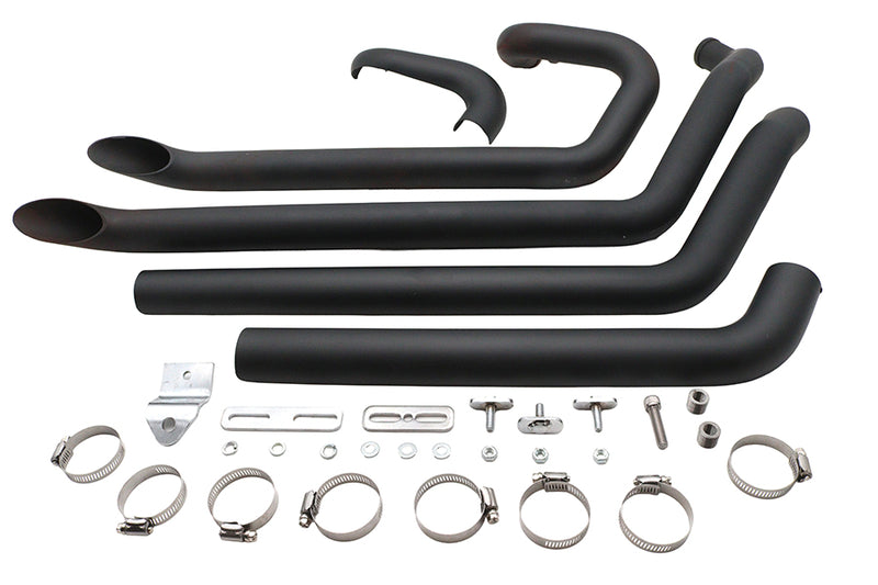 Wyatt Gatling FXST Street Fighter Drag Pipe Set Black