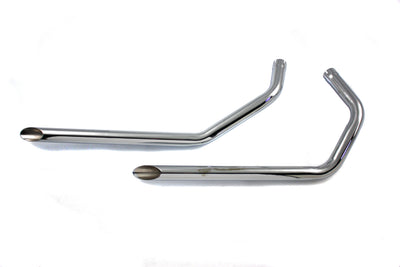 Wyatt Gatling Exhaust Drag Pipe Set Slash Cut Ends