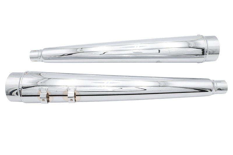 Ultima 4 inch Megaphone Muffler Set Chrome