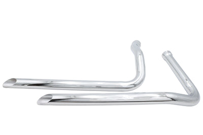 Ultima Panhead Exhaust Drag Pipe Set Slash Cut - 60200