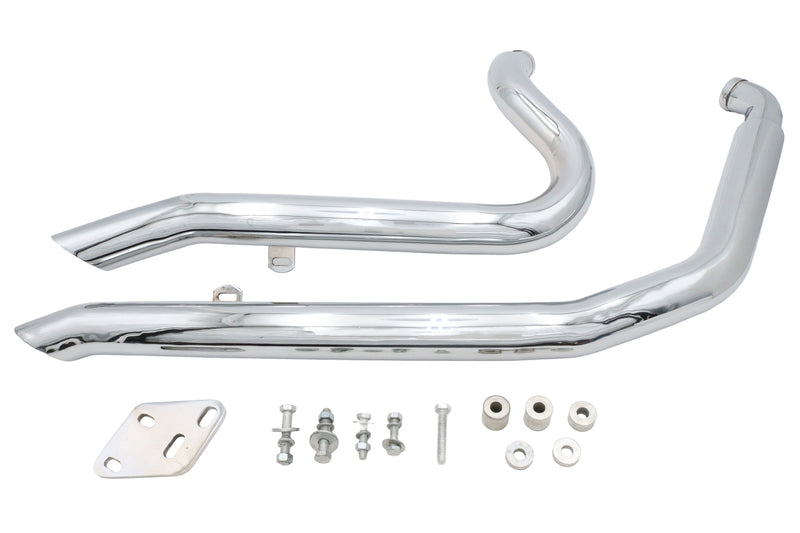Big Growl Short Shooters Exhaust Pipe Set Chrome - 60308