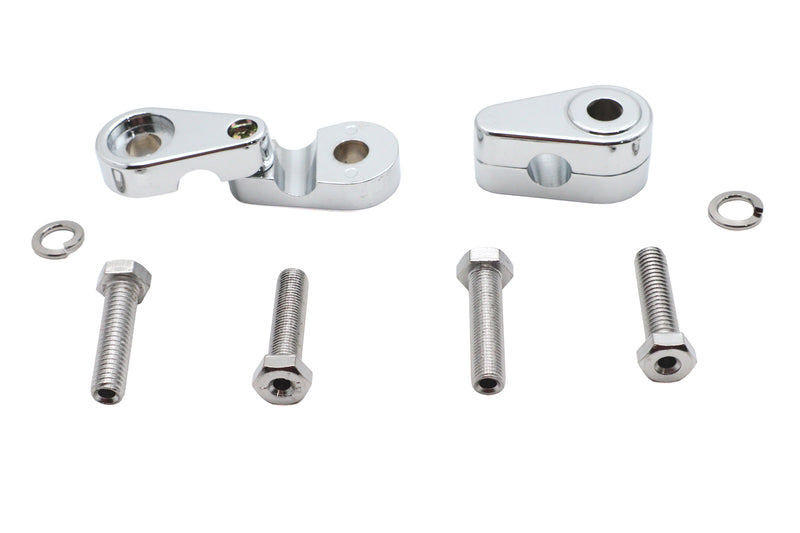 Chrome Turn Signal Clamp Set