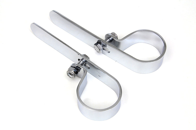 Chrome 1-3/4 inch Exhaust  inchP inch Clamp Set