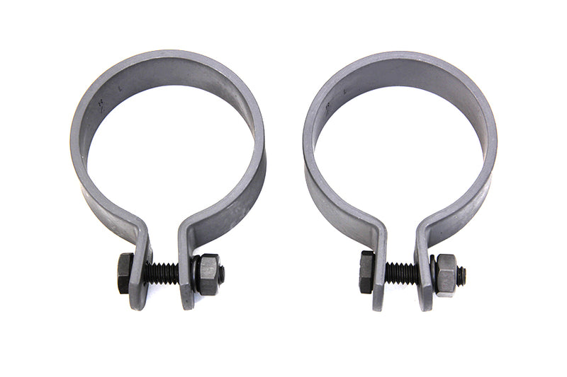 Parkerized 1-7/8 inch Muffler End Clamp Set