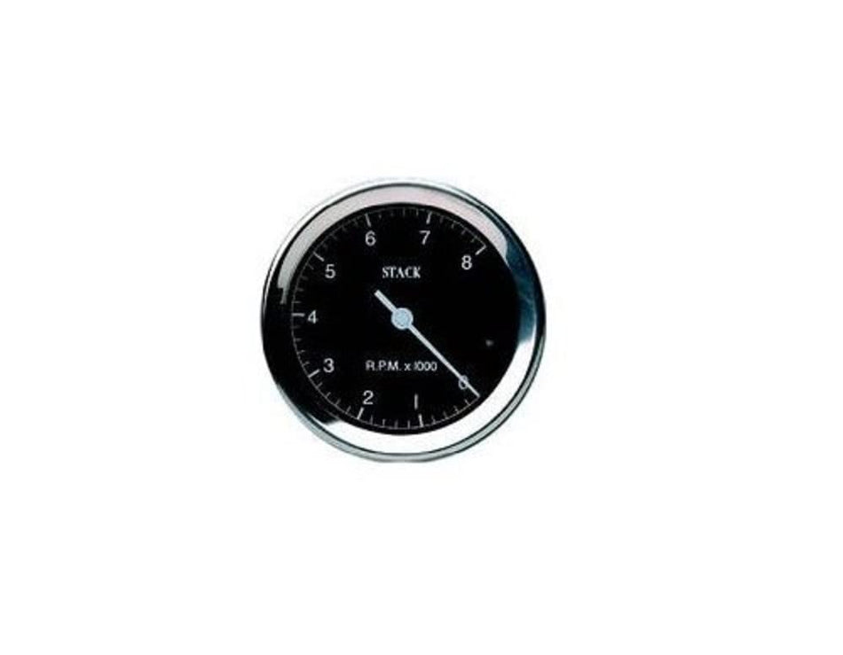 Stack ST200C-08 Clubman Classic Black 80mm 0-8k RPM Tachometer