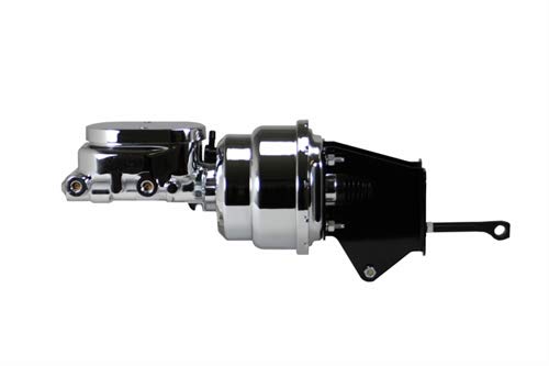 LEED BRAKES 7 Inch Dual Power Booster 1 Inch Bore Master (Chrome)