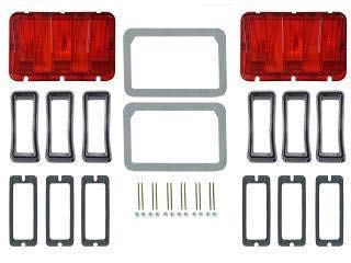 Scott Drake KIT-ELC-6-DLX Concours Taillight Bezel & Lens Master Kit