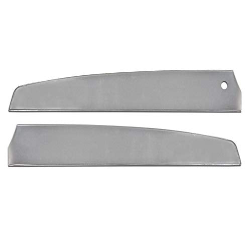 Scott Drake Deluxe Door Panel Inserts (Pair) in Brushed Aluminum, Compatible with 1967 Ford Mustang, Model C7ZZ-65237A22/3