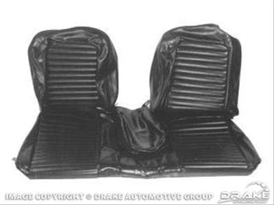 Scott Drake 65CP-P-FULL-BK 1965 Full Set Coupe Pony Upholstery - Black