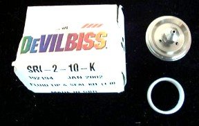 DeVilbiss (SRI210K 1.0mm SRI Fluid Tip and Seal