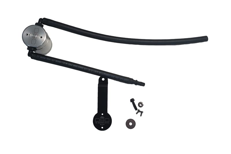 J&L Oil Separator 3.0 3045P Compatible with 1986-1993 Mustang 5.0 302 Passenger Side (Silver)