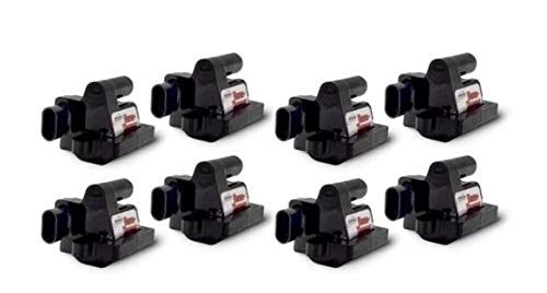 Pertronix Flame-Thrower Coil Gm Ls Truck 4.8L,5.3L,6.0L,8.1L;Square;1999-07; Set Of 8; Optimized Coil Design For 15 Percent More Spark Energy; Direct OEM Replacement 12558693/19355500