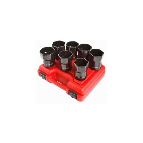 Sunex SUN2847 Wheel Bearing Lock nut Socket Set - 7 Piece
