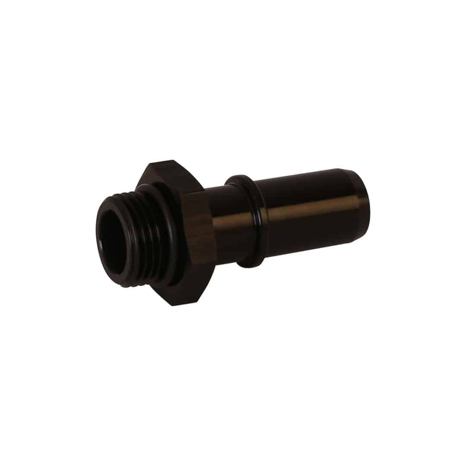 Aeromotive 15136 Adapter, Male 5/8 Quick Connect, Short, AN-08 ORB