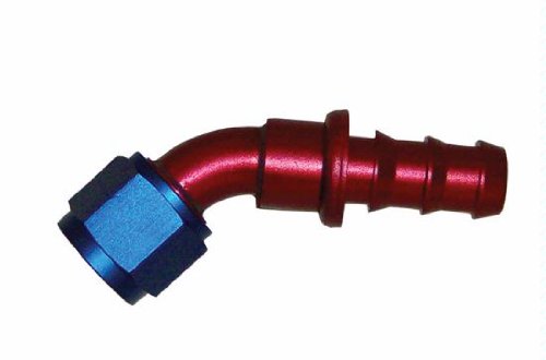 SRP Push-On Hose Fitting, 45 Degree -12 - 1525