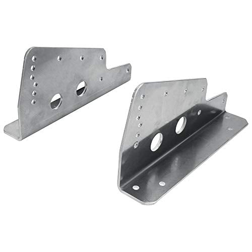 Allstar Performance ALL98130 Lower Bolt-in Tall Seat Bracket with Aluminum Race Seat44; Natural - Pack of 2