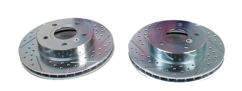 BAER 53031-020 Sport Rotors Slotted Drilled Zinc Plated Rear Brake Rotor Set - Pair