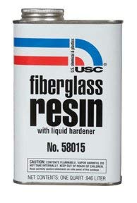 U. S. Chemical & Plastics Fiberglass Resin, 1-Quart (USC-58015)