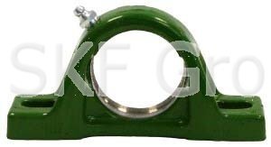 SKF Adapter Bearing Housing Flange Mount Stamping Relubricatable Pressed Seal Pillow Block Style Rugged Steel for Output Shafts, Farming Equipment, Industrial or Marine - AK10
