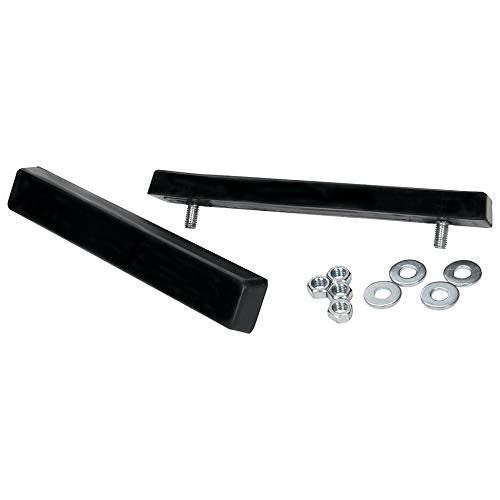 Allstar Performance ALL10256 8.5 x 1.5 x 0.75 in. Tall Stack Stand Pad with 8 x 1.25 mm Right Hand Thread, Black - Pack of 2