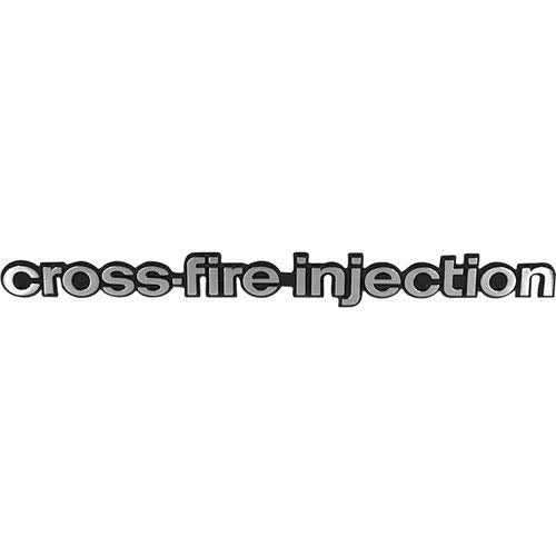 Trim Parts 5249 Front Fender Emblem (1982 Front Fender Emblem u201cCross-Fire Injectionu201d)