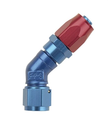 Fragola -10AN x 45 Degree Low Profile Forged Hose End - Black