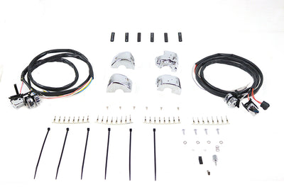 Handlebar Control Switch Housing Kit Chrome