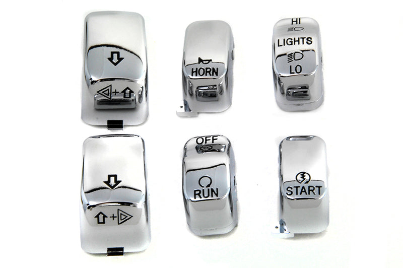 Handlebar Switch Cap Set Chrome - H180335COC