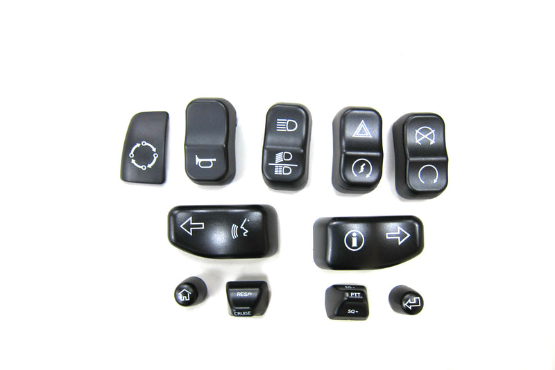Handlebar Switch Cap Set Black