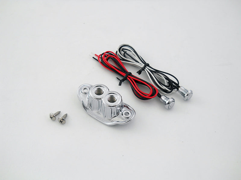 Old School Dual Switch Kit Chrome