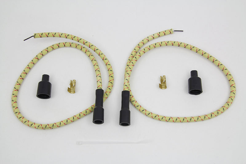 Sumax Yellow with Black & Red Tracer 7mm Spark Plug Wire Set