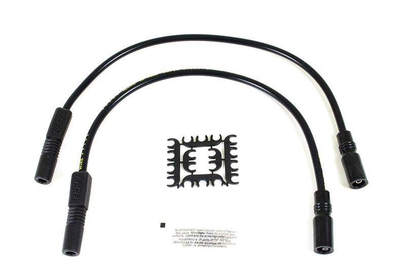 Accel 8mm S/S Spiral Core Ignition Wire Set Black