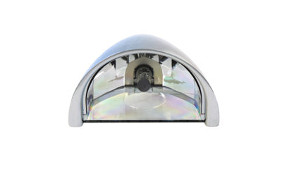 5-3/4 inch Half Moon Headlamp Chrome Billet