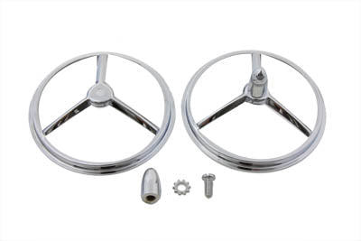 4-1/2 inch Chrome Bullet Style Spotlamp Trim