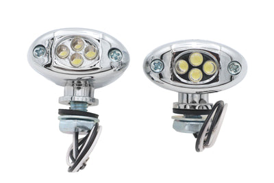 LED Clear Marker Lamp Set Center Mount