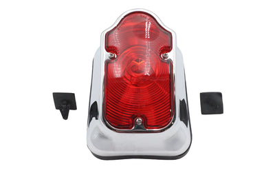 Chrome Tombstone Tail Lamp Assembly Bulb Type