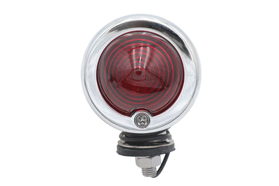 Chrome Bullet Marker Lamp Red Single Filament